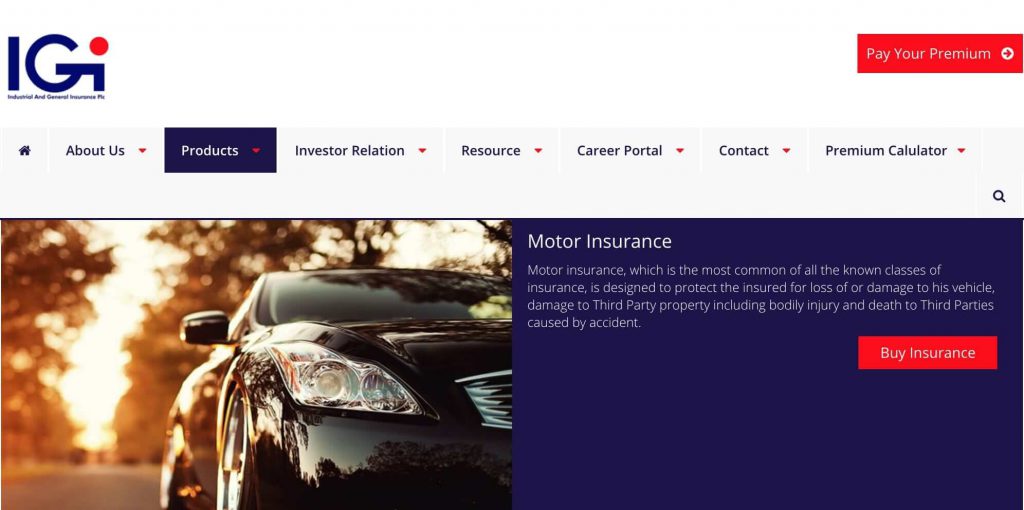 igi motor car insurance in NIgeria