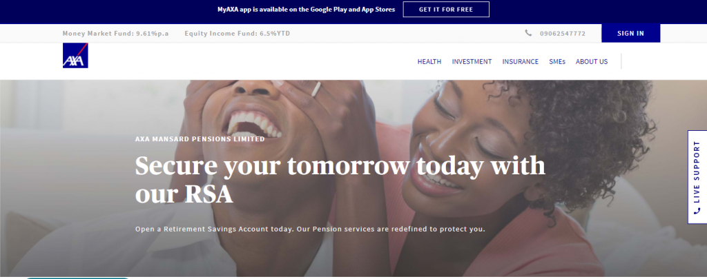 axa mansard pension